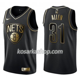 Dres Brooklyn Nets Jarrett Allen 31 Nike Crna Golden Edition Swingman